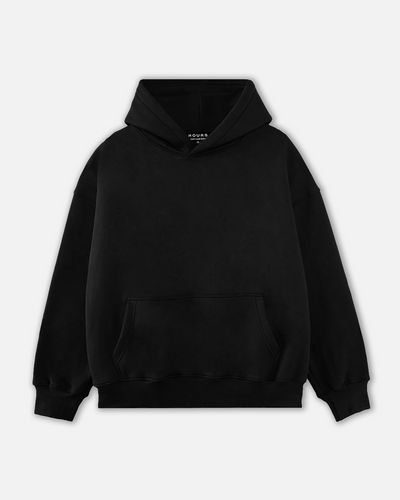 PREMIUM BLACK HOODIE 100%COTTON