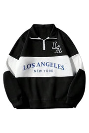 Men Full Sleeve Color Block, Printed Sweatshirt