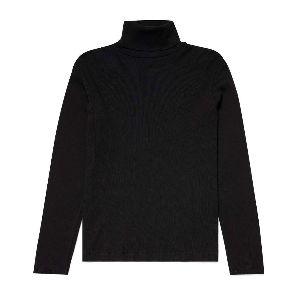 Men Solid High Neck White, Black Sweater